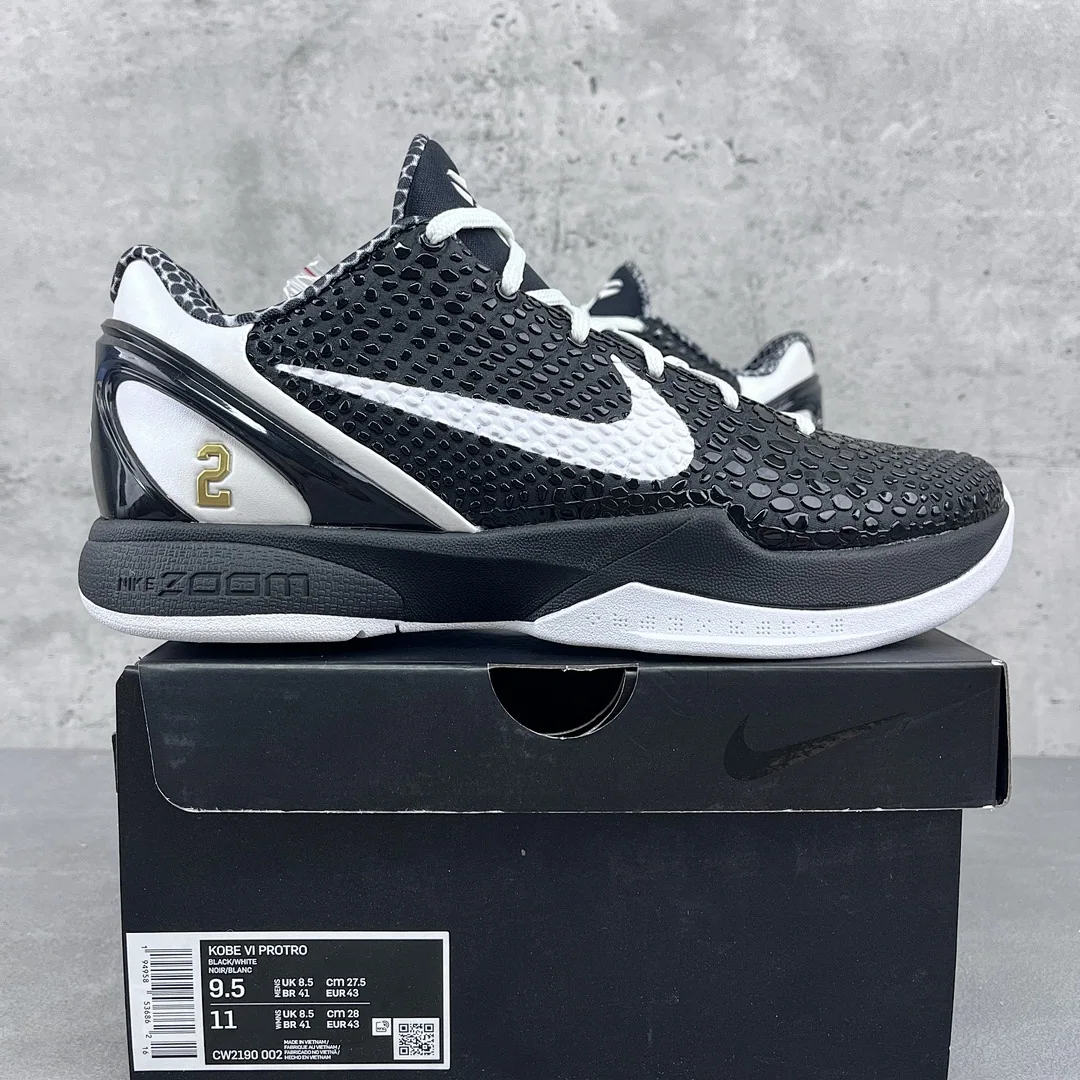 나이키 [GX] 코비 6 프로트로 블랙 화이트 CW2190-002 201373 Nike Kobe 6 Protro Mambacita Sweet