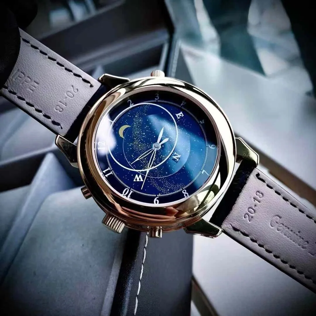 파텍필립 프리미엄 워치 쿼츠 레더스트랩 스틸 레플리카 44150 Patek Philippe 상세 이미지 7