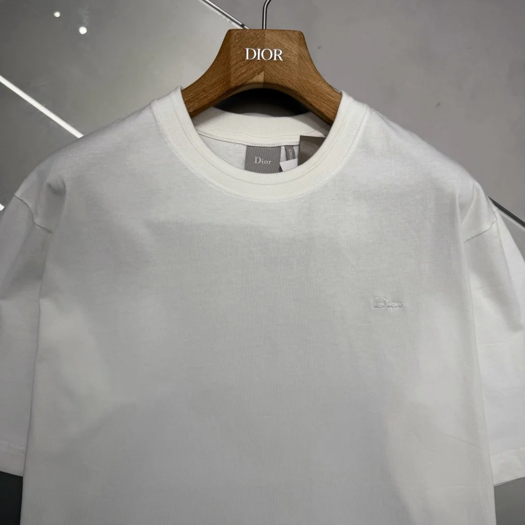 디올 자수 루즈핏 코튼 반팔 티셔츠 상세 이미지 7