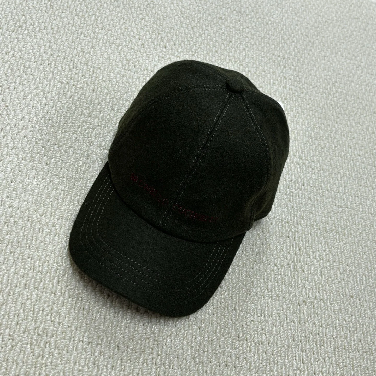 브루넬로쿠치넬리 가죽 울 베이스볼 캡 상세 이미지 1