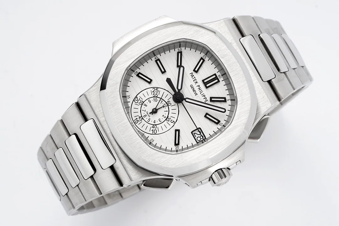 파텍필립 노틸러스 5980 크로노그래프 레더스트랩 PPF 공장 레플리카 44028 Patek Philippe 상세 이미지 4