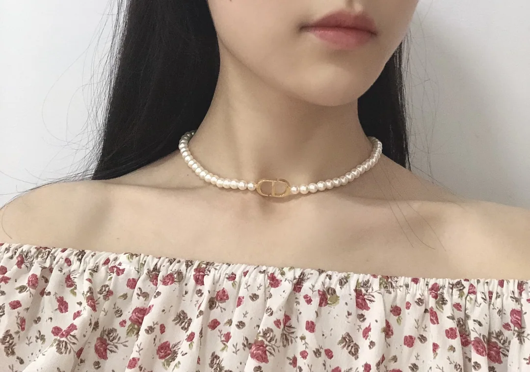 디올 CD 진주 목걸이 상세 이미지 1