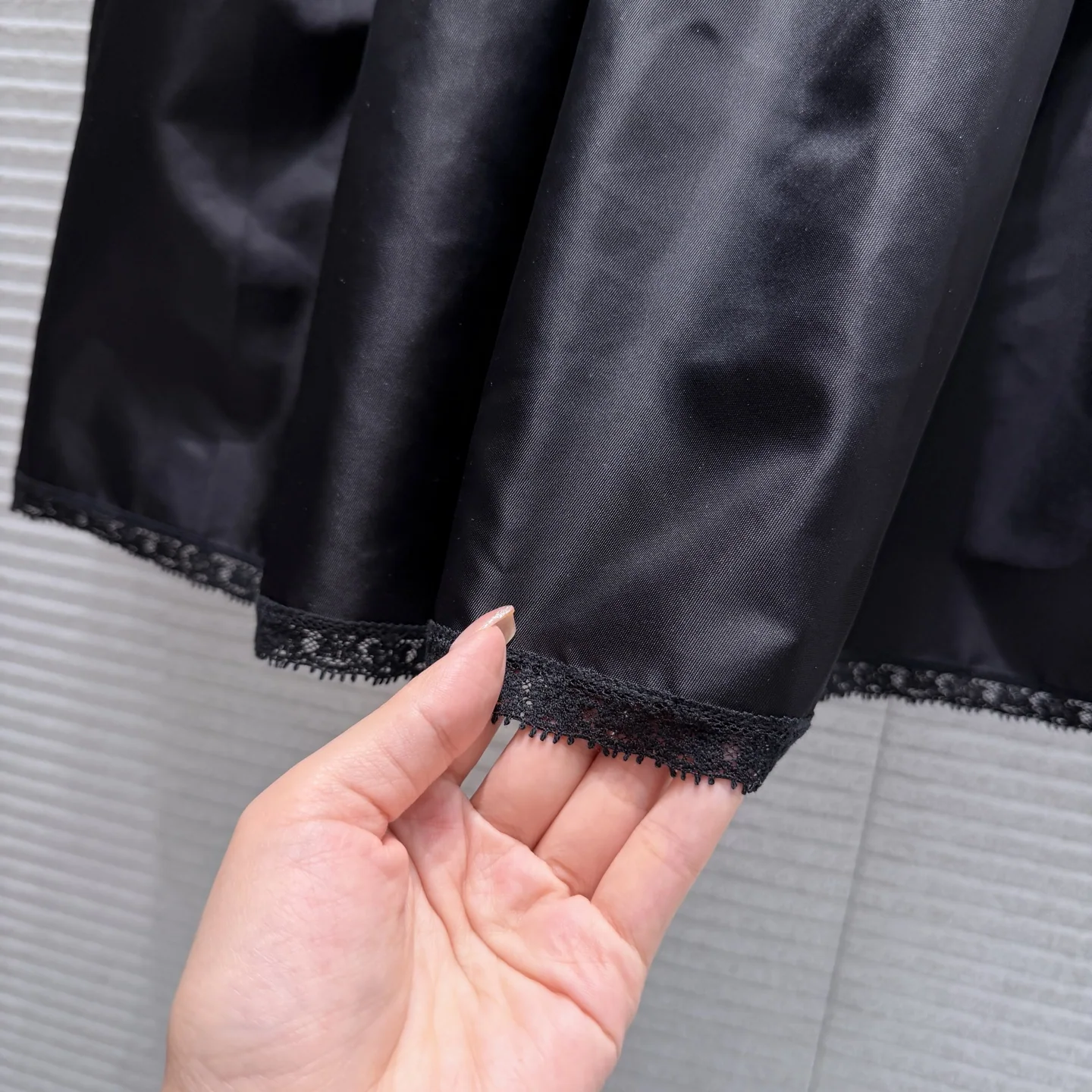 프라다 나일론 레이스 A라인 원피스 상세 이미지 7