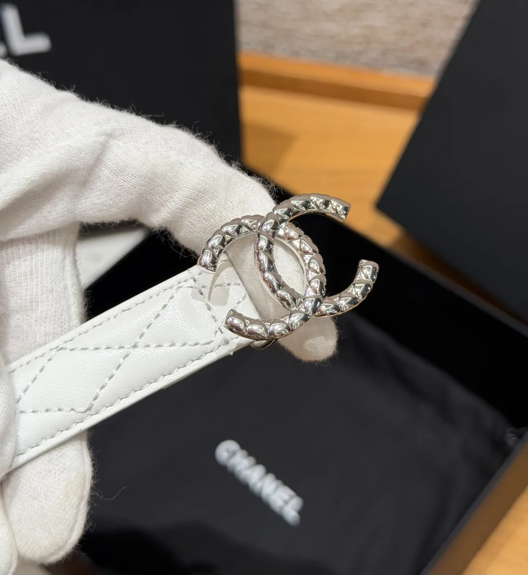 샤넬 퀼팅 램스킨 20mm 벨트 상세 이미지 3