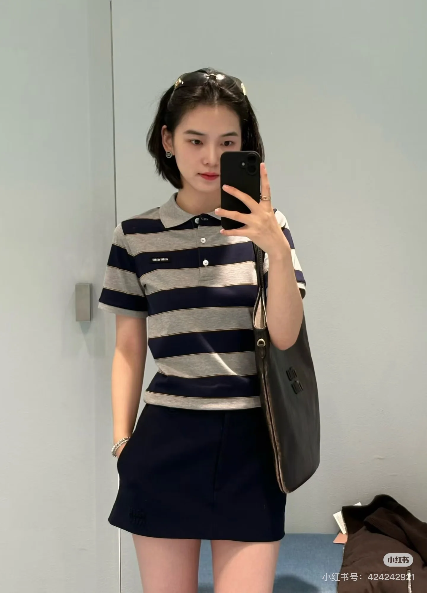 미우미우 여성 반팔 26SS 상세 이미지 9