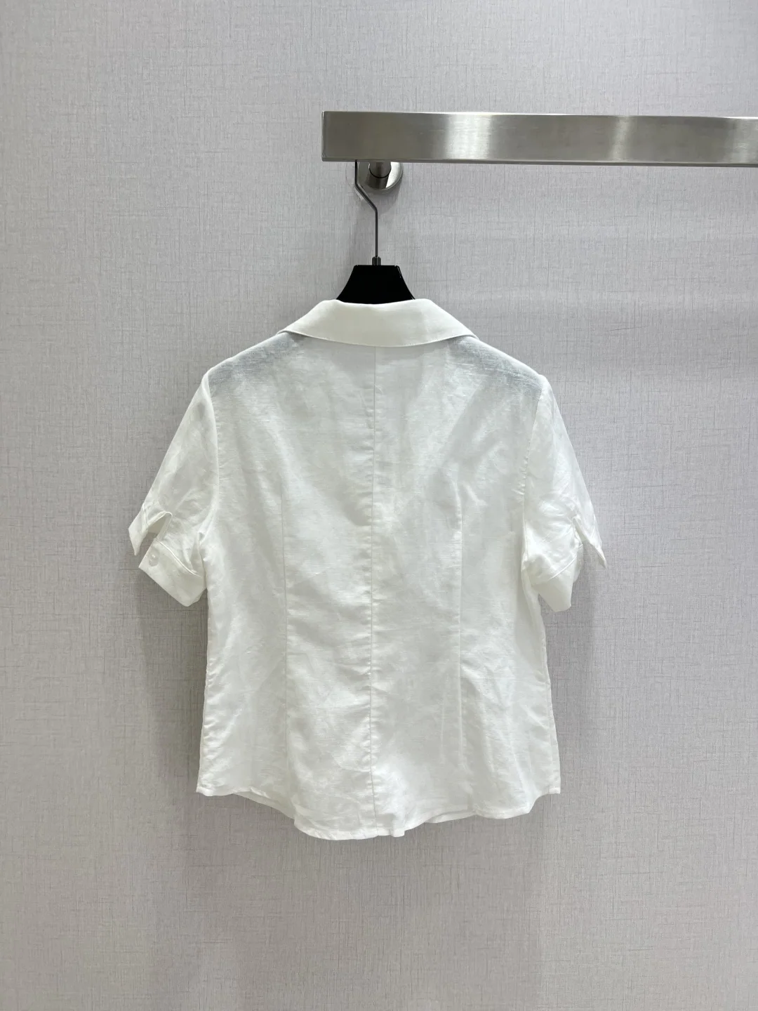 디올 카라 반소매 여성 셔츠 상세 이미지 8