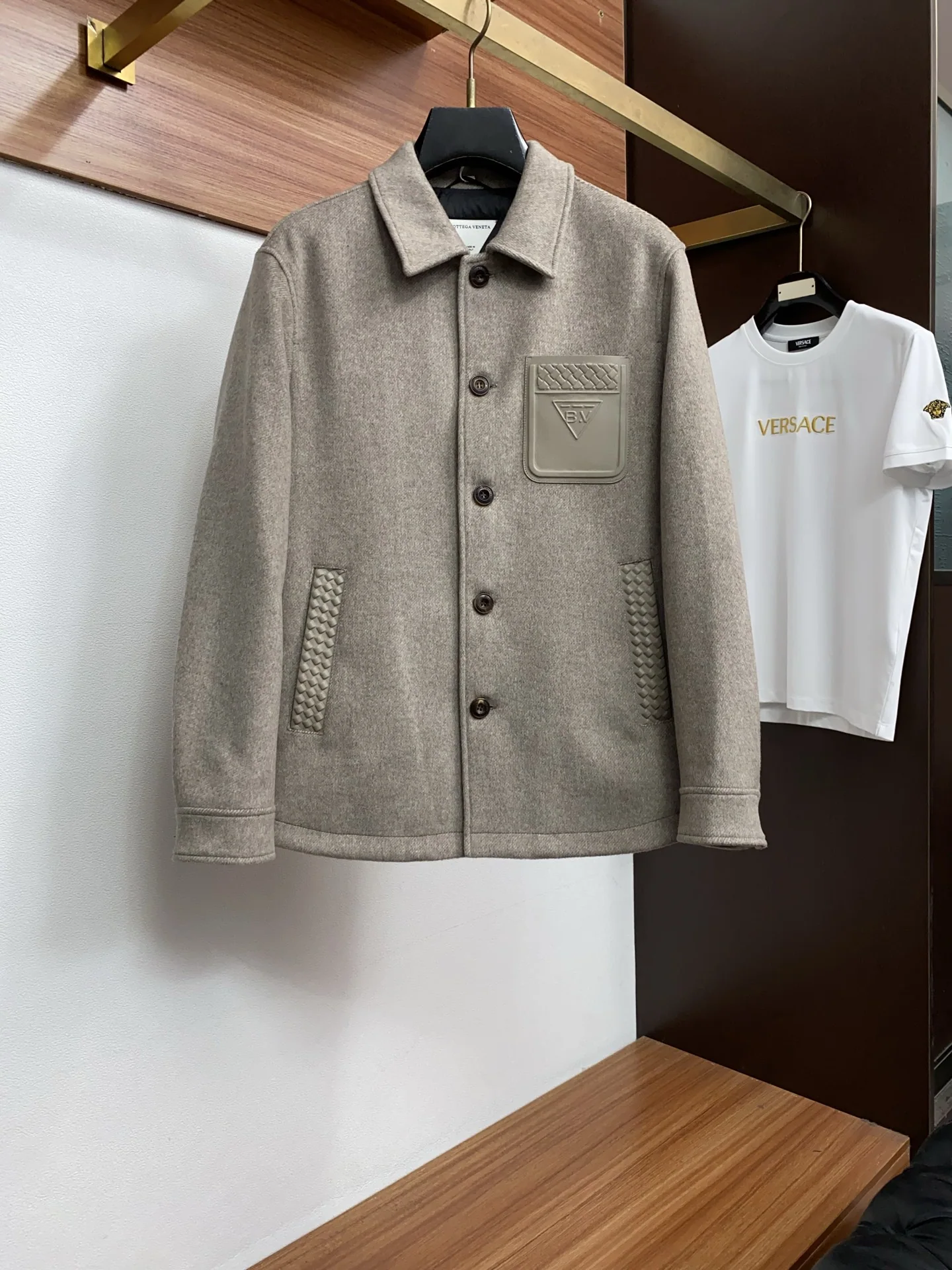 보테가베네타 울 다운 슬림핏 남성 자켓 146767
