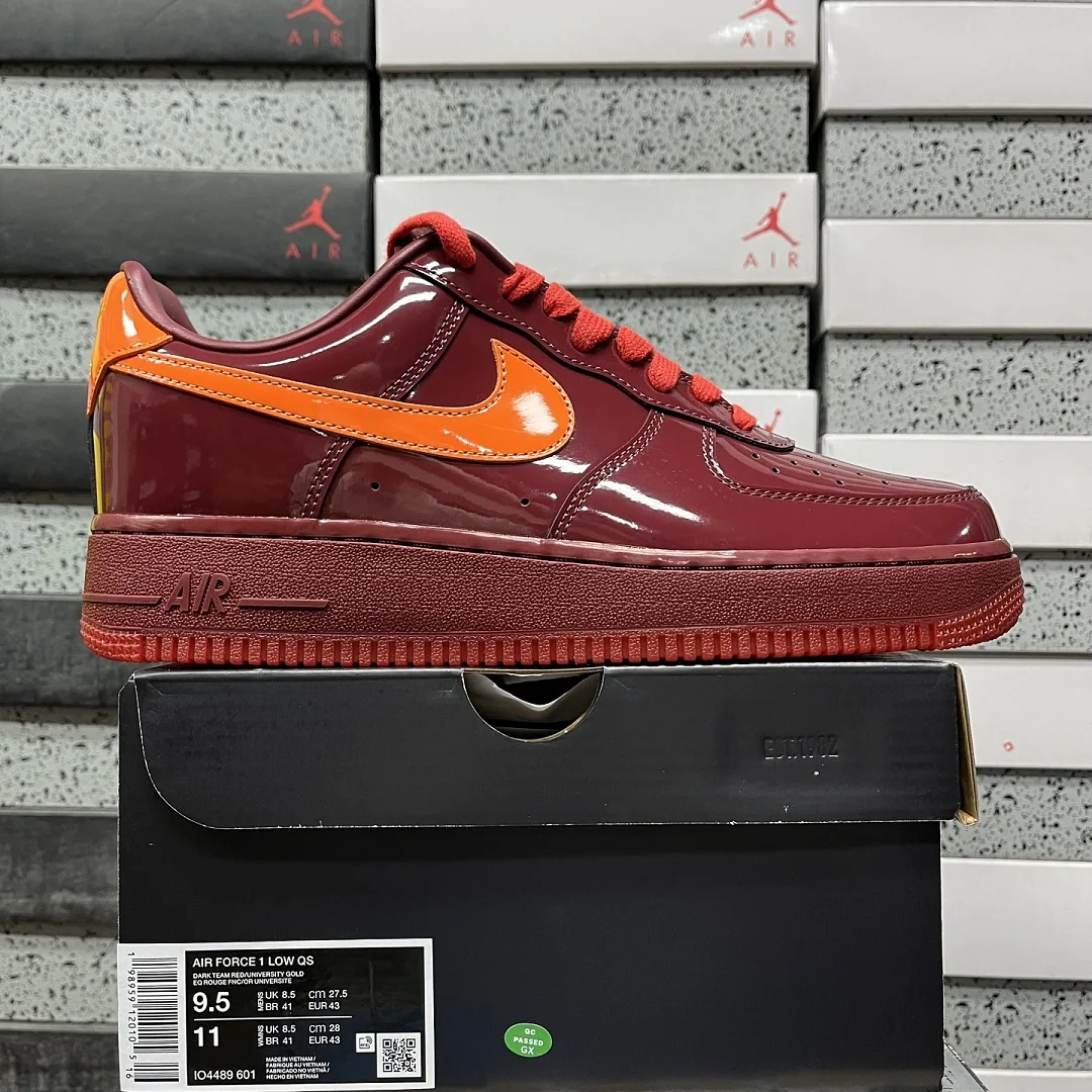 나이키 [GX] 에어 포스 1 로우 IO4489-601 202029 Nike Air Force 1 Low Patent Leather Dark