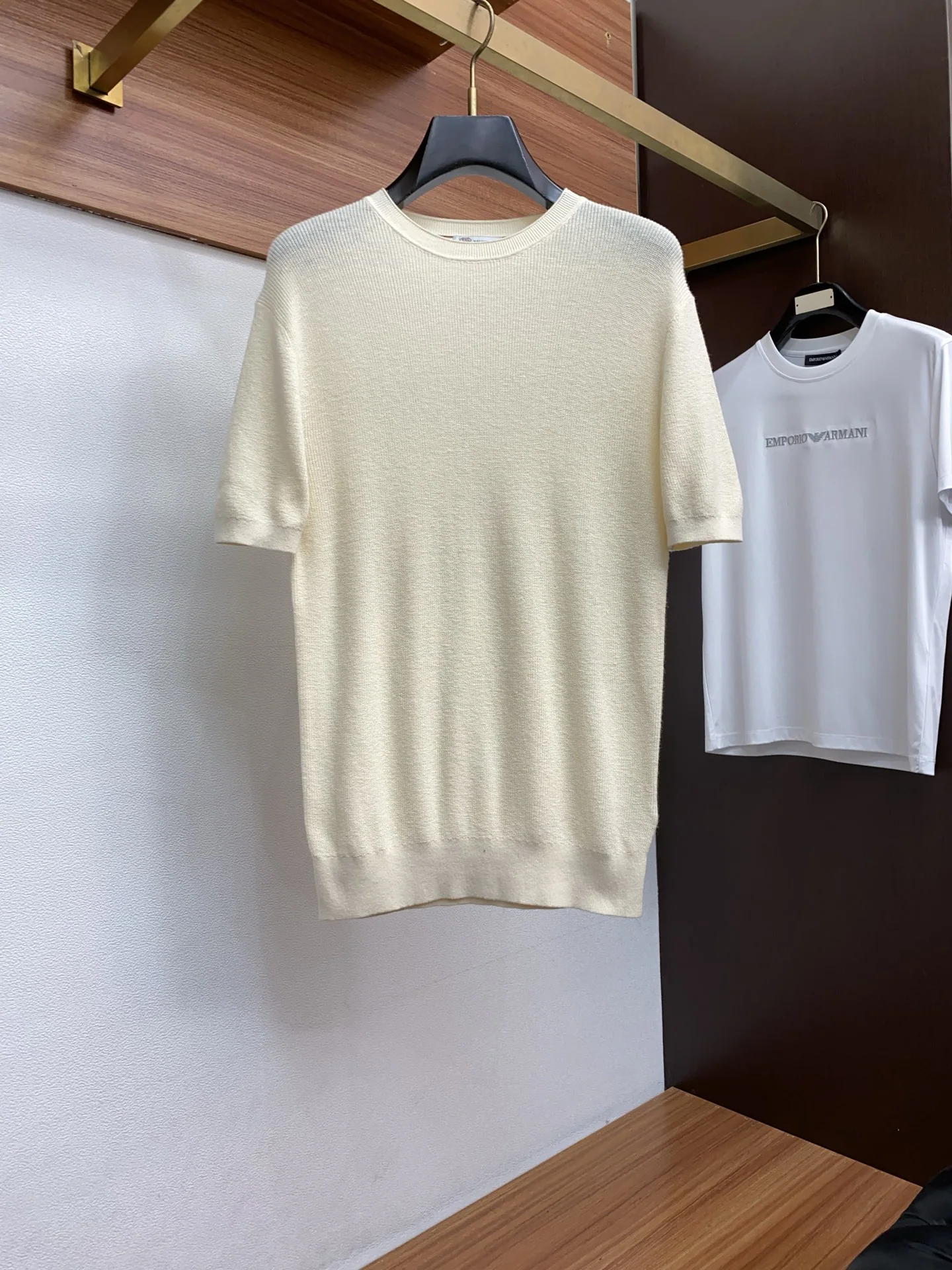 브루넬로쿠치넬리 남성 크루넥 반팔 티셔츠 상세 이미지 1