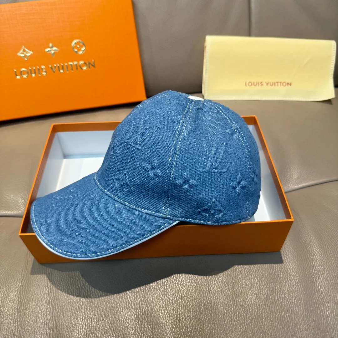 루이비통 데님 로고 엠보싱 야구모자 상세 이미지 2