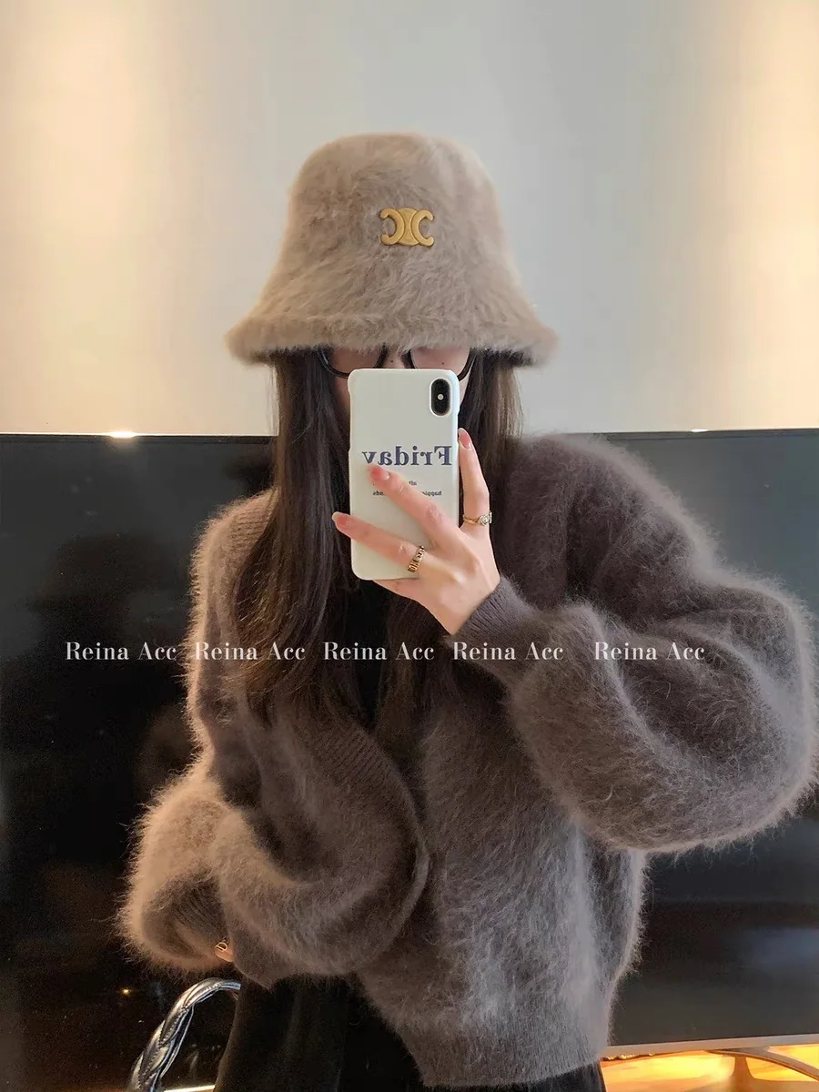 셀린느 토끼 모피 어부 모자 상세 이미지 1