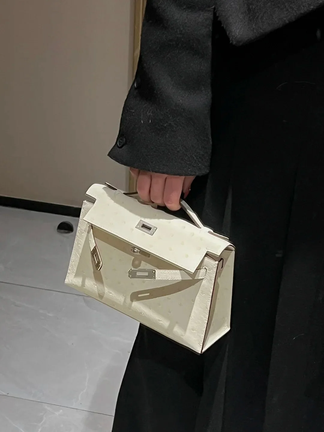 에르메스 켈리 타조 가죽 가방 상세 이미지 1