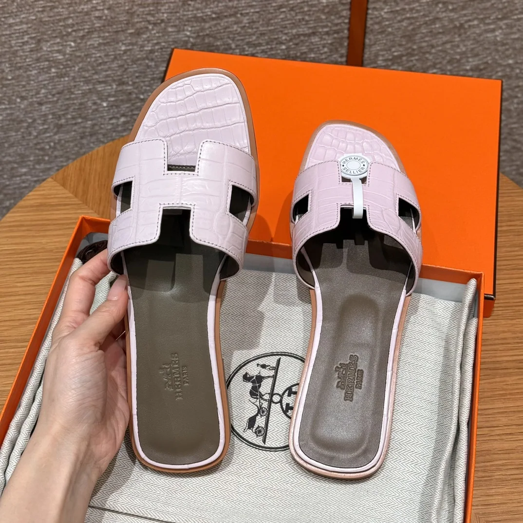 에르메스 오란 악어가죽 샌들 상세 이미지 7