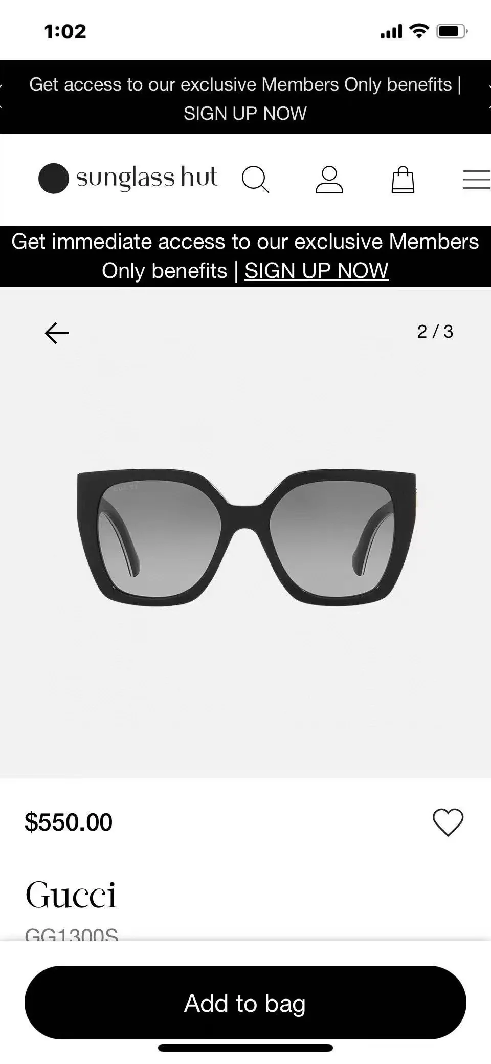 구찌 선글라스 71990 Gucci Sunglasses 상세 이미지 2