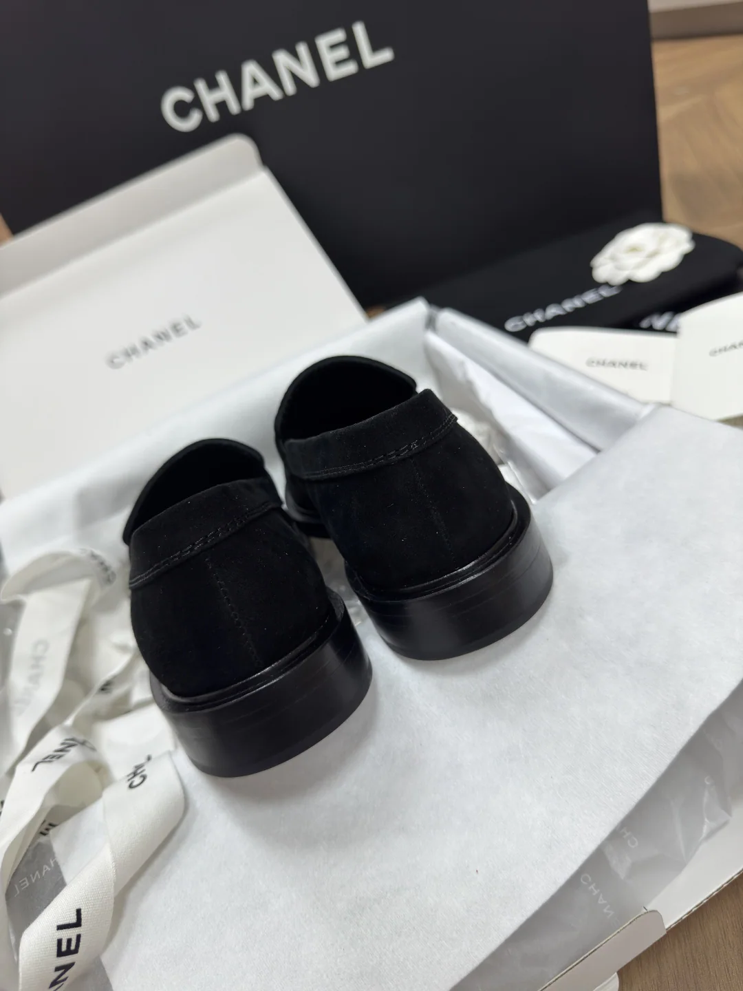 샤넬 25 A 뉴레트로 라인스톤 버클 스웨이드 로퍼 상세 이미지 8