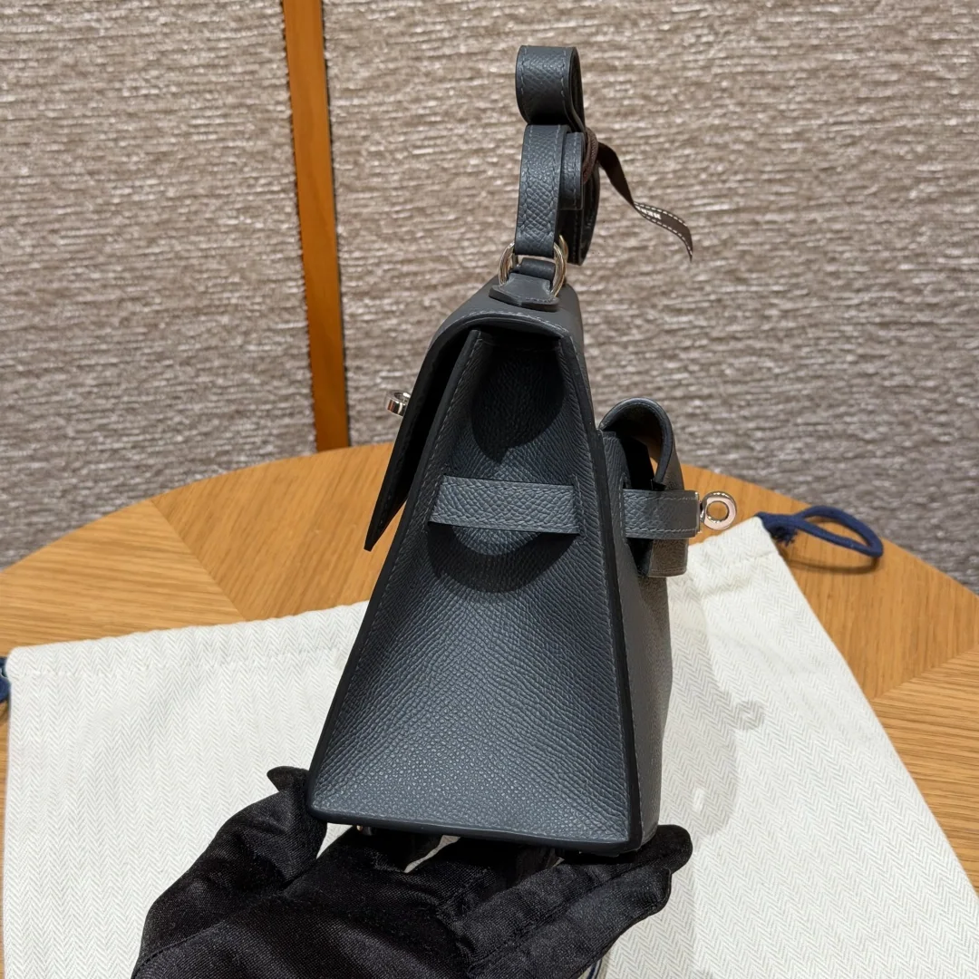 에르메스 켈리 더스티 그레이 소가죽 가방 상세 이미지 8