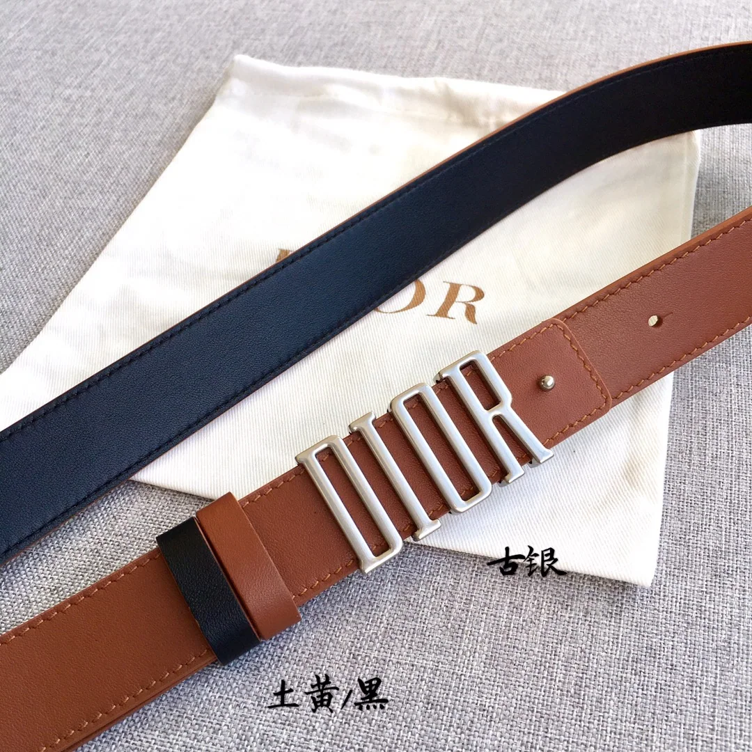 디올 가죽 벨트 상세 이미지 3