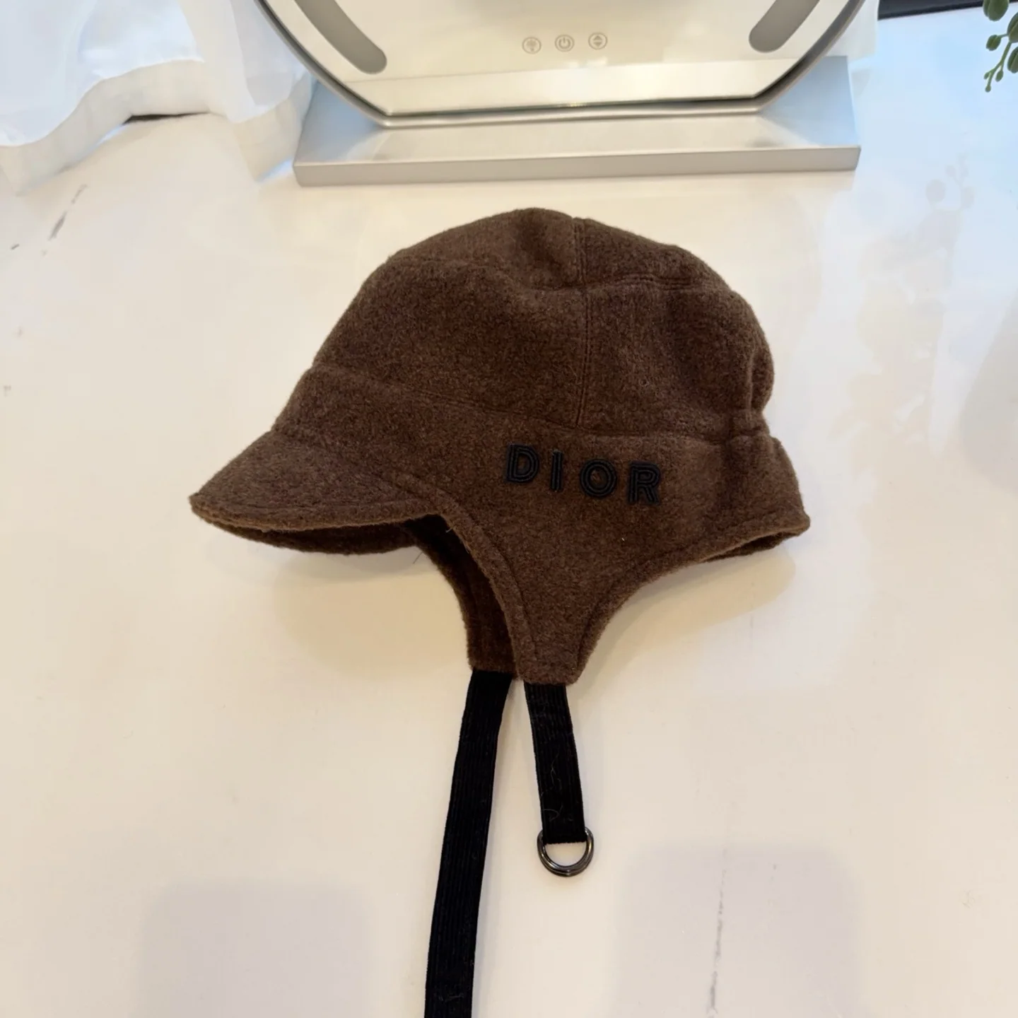 디올 울 귀덮개 스키 모자 상세 이미지 1