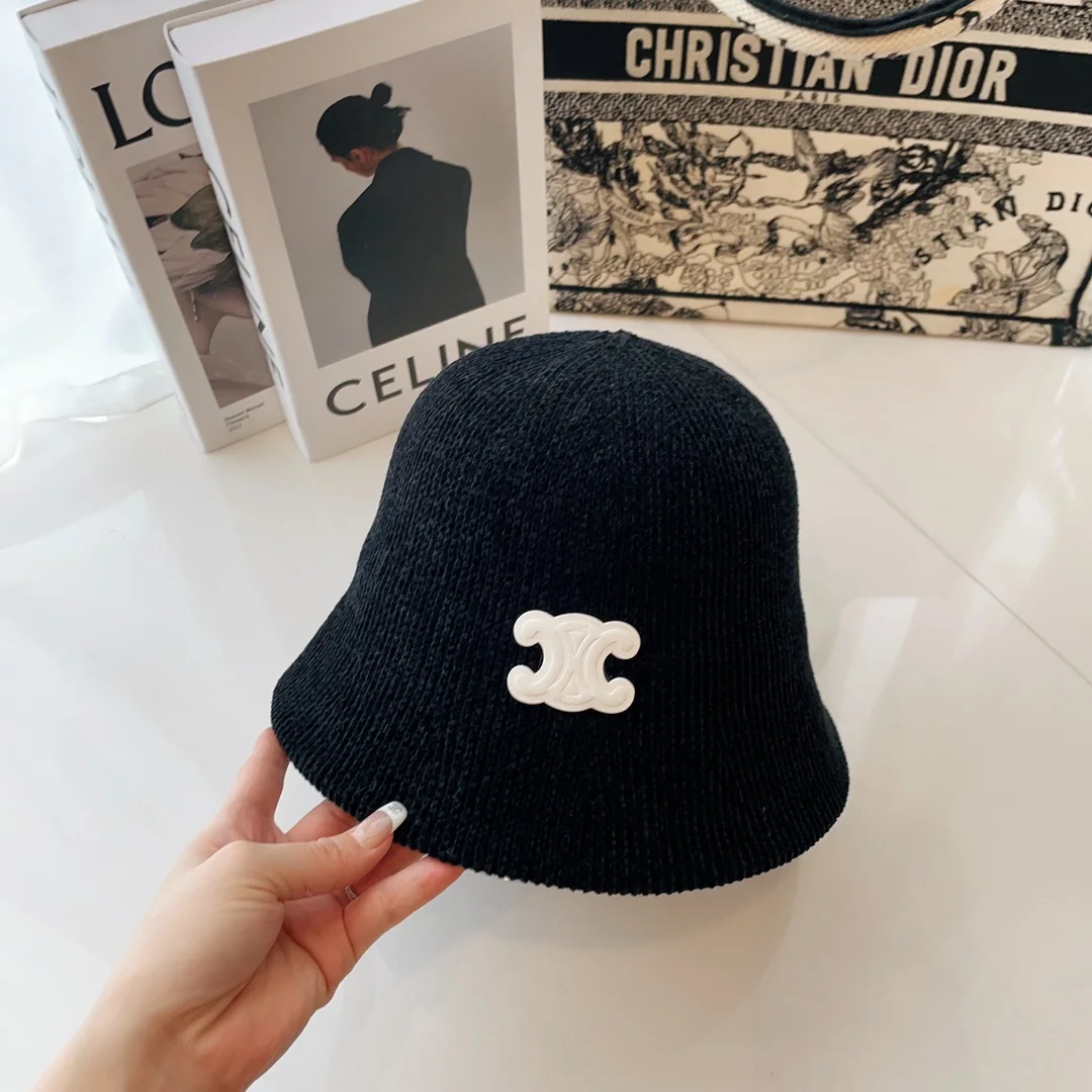셀린느 스트라이프 버킷햇 모자 상세 이미지 2