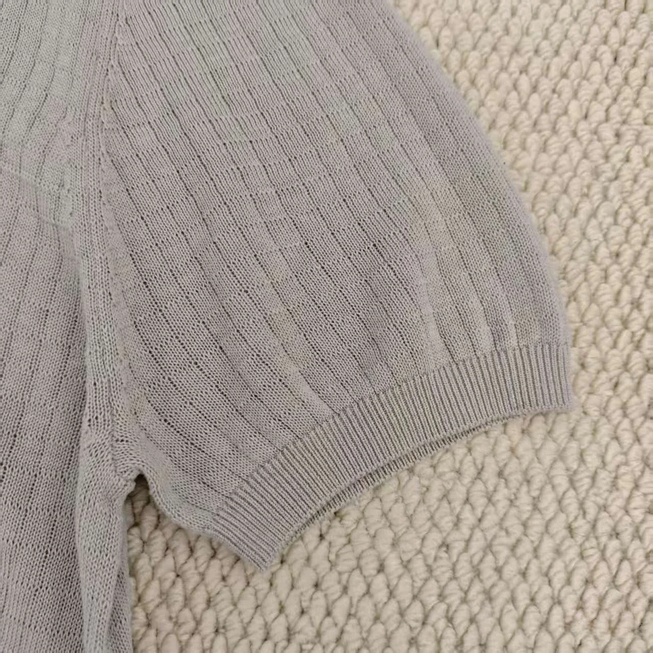 로로피아나 대나무 무늬 반팔 티셔츠 882 상세 이미지 3