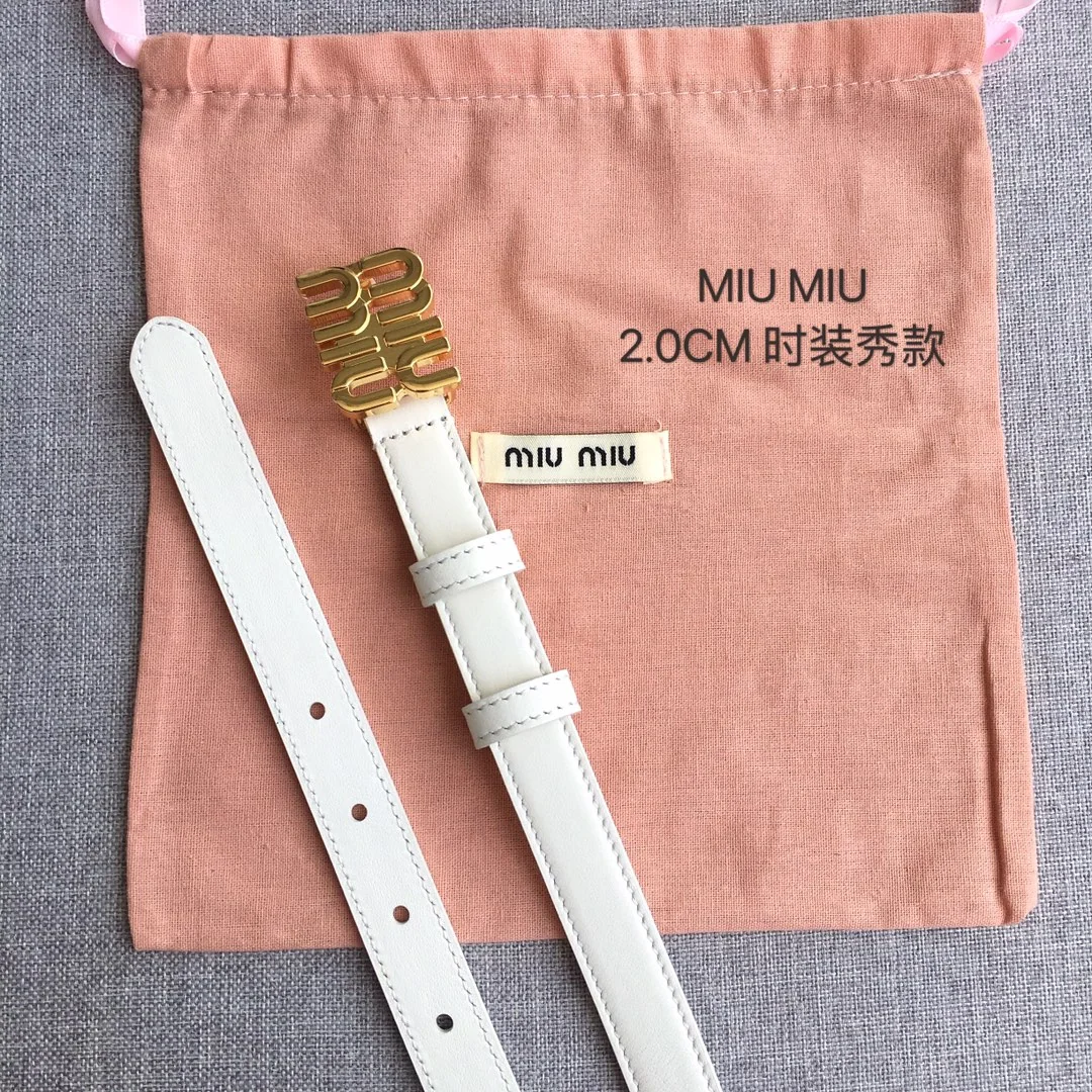 미우미우 가죽 벨트 상세 이미지 5