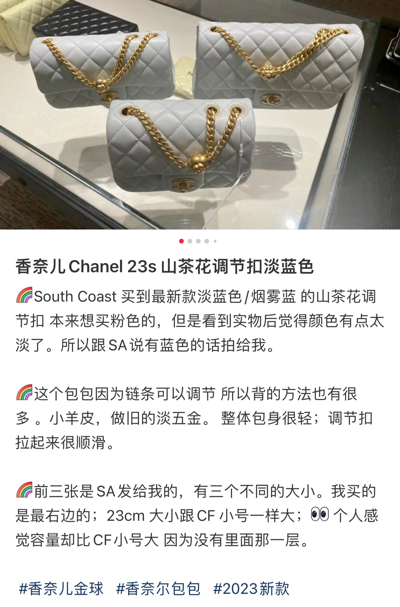 샤넬 스모키 블루 가방 상세 이미지 1