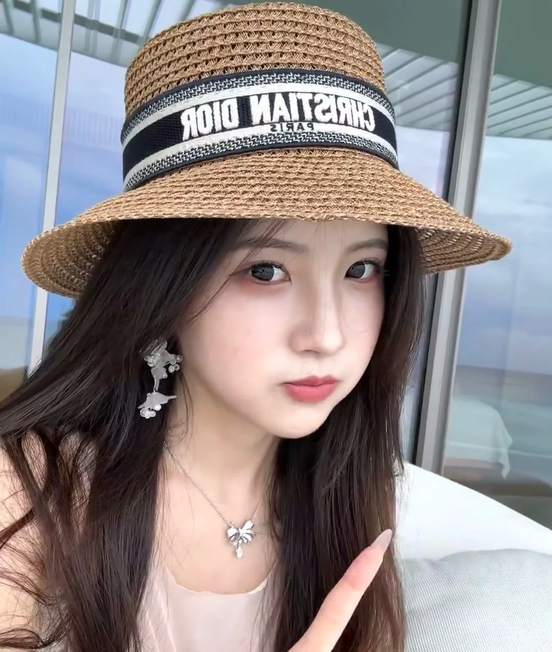 디올 선햇 모자 상세 이미지 1