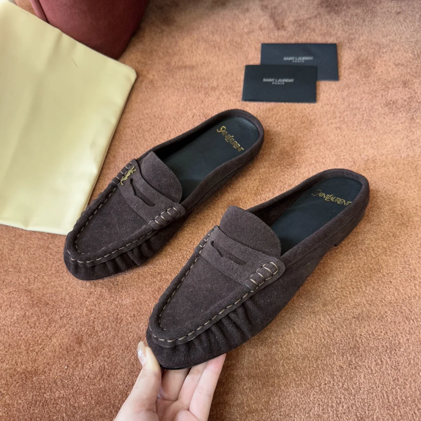생로랑 YSL 앞코 덮인 뮬 상세 이미지 8