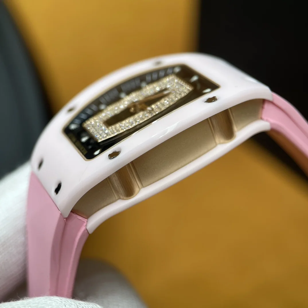 리차드밀 RM 07-01 핑크 세라믹 사파이어 티타늄 다이아 남성 시계 레플리카 44971 Richard Mille 상세 이미지 5