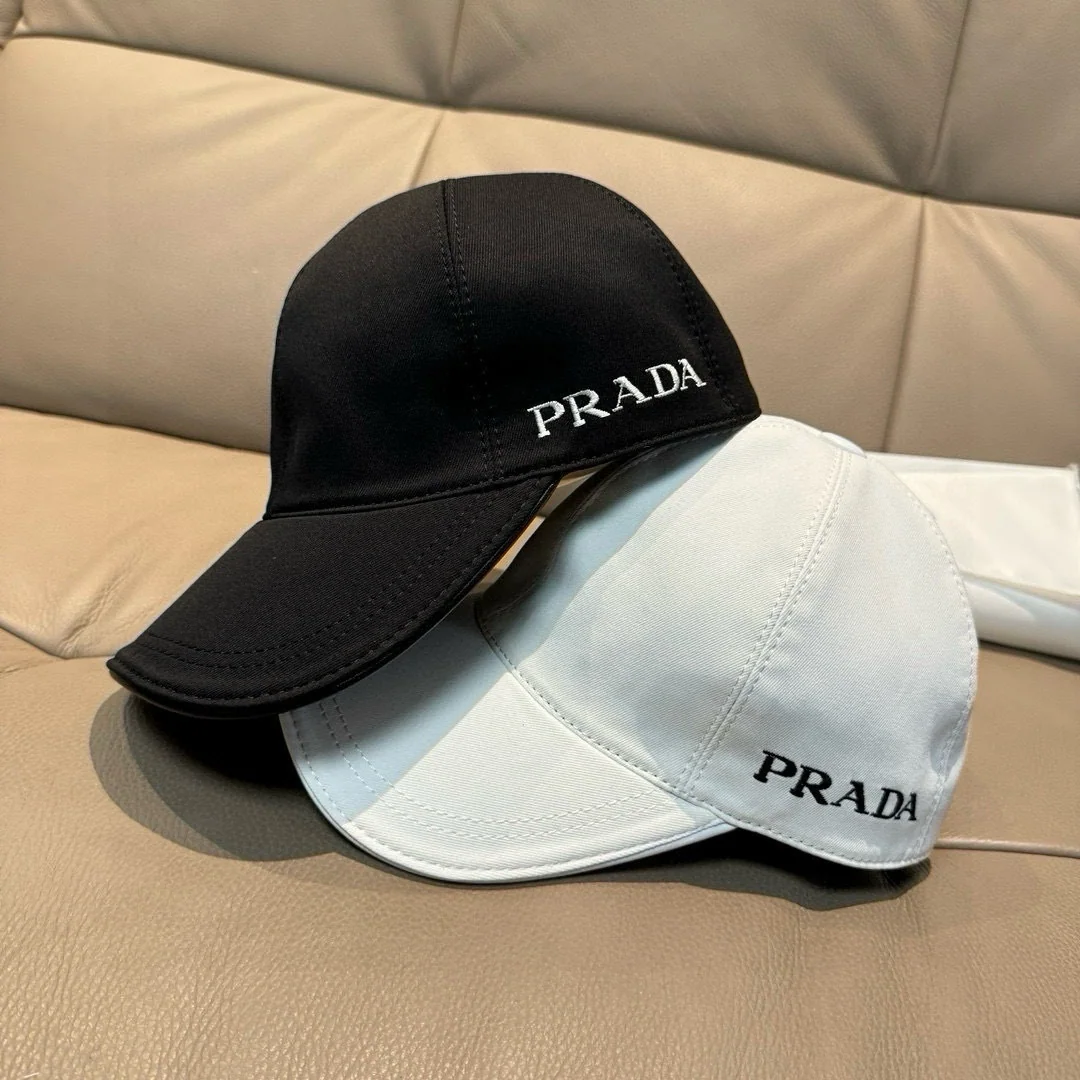 프라다 자수 로고 코튼 조절형 야구모자 상세 이미지 9