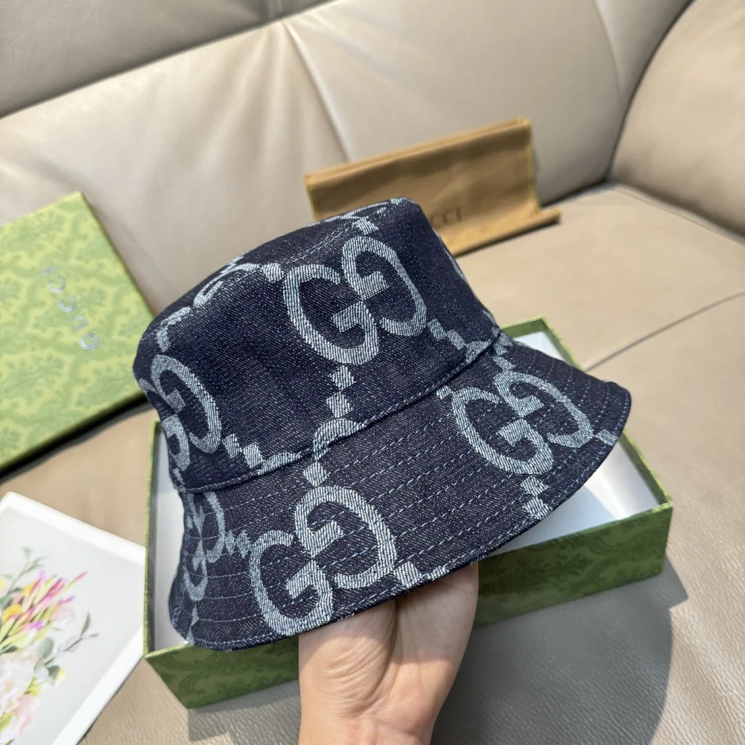 구찌 더블 G 로고 버킷햇 모자 상세 이미지 4