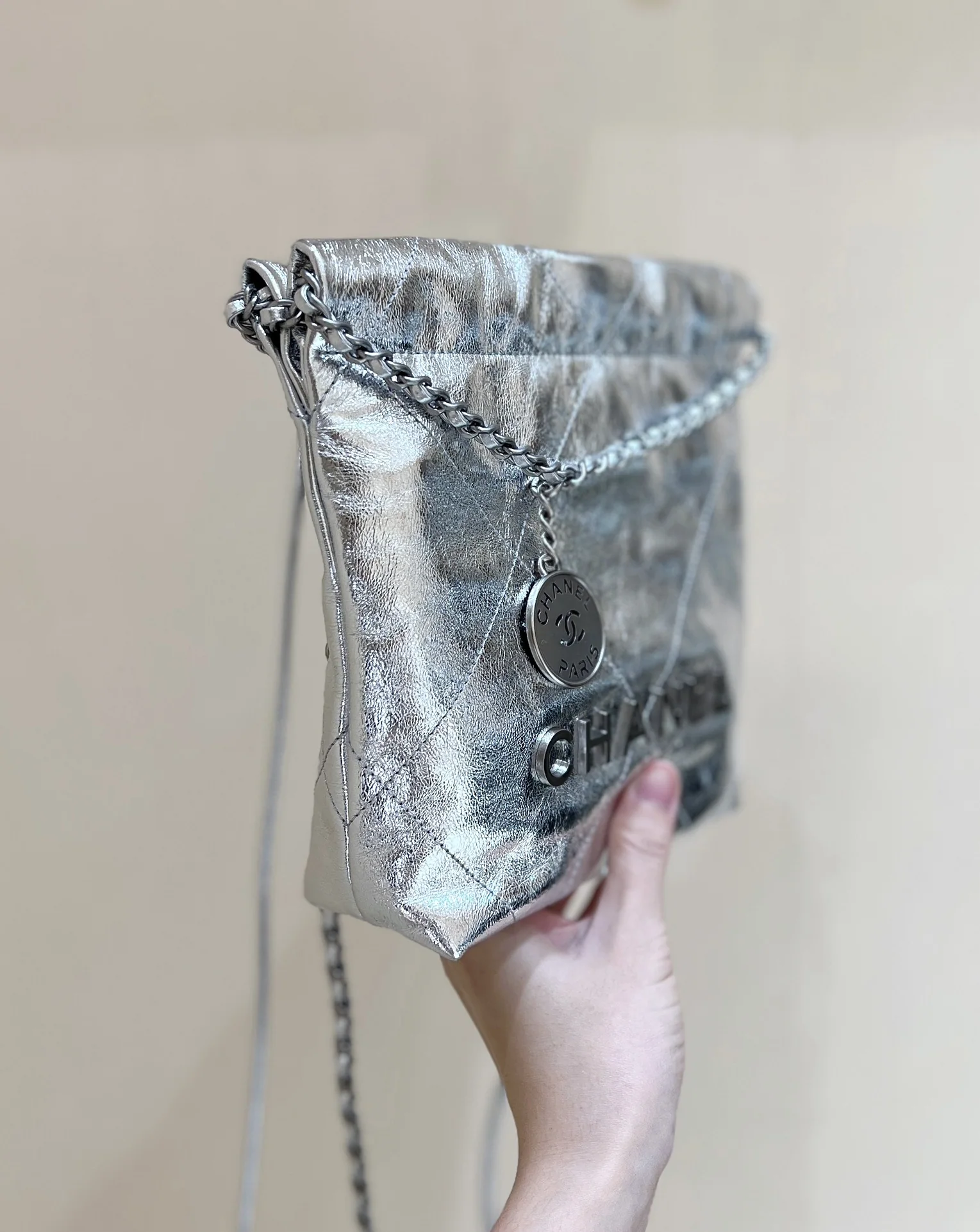 샤넬 미니 메탈릭 가죽 가방 AS3980 상세 이미지 2