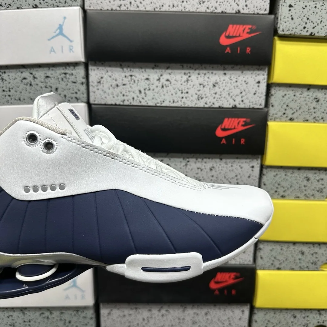 나이키 [PH] 샥스 AT7843-100 201825 Nike Shox BB4 White Silver Navy 상세 이미지 4