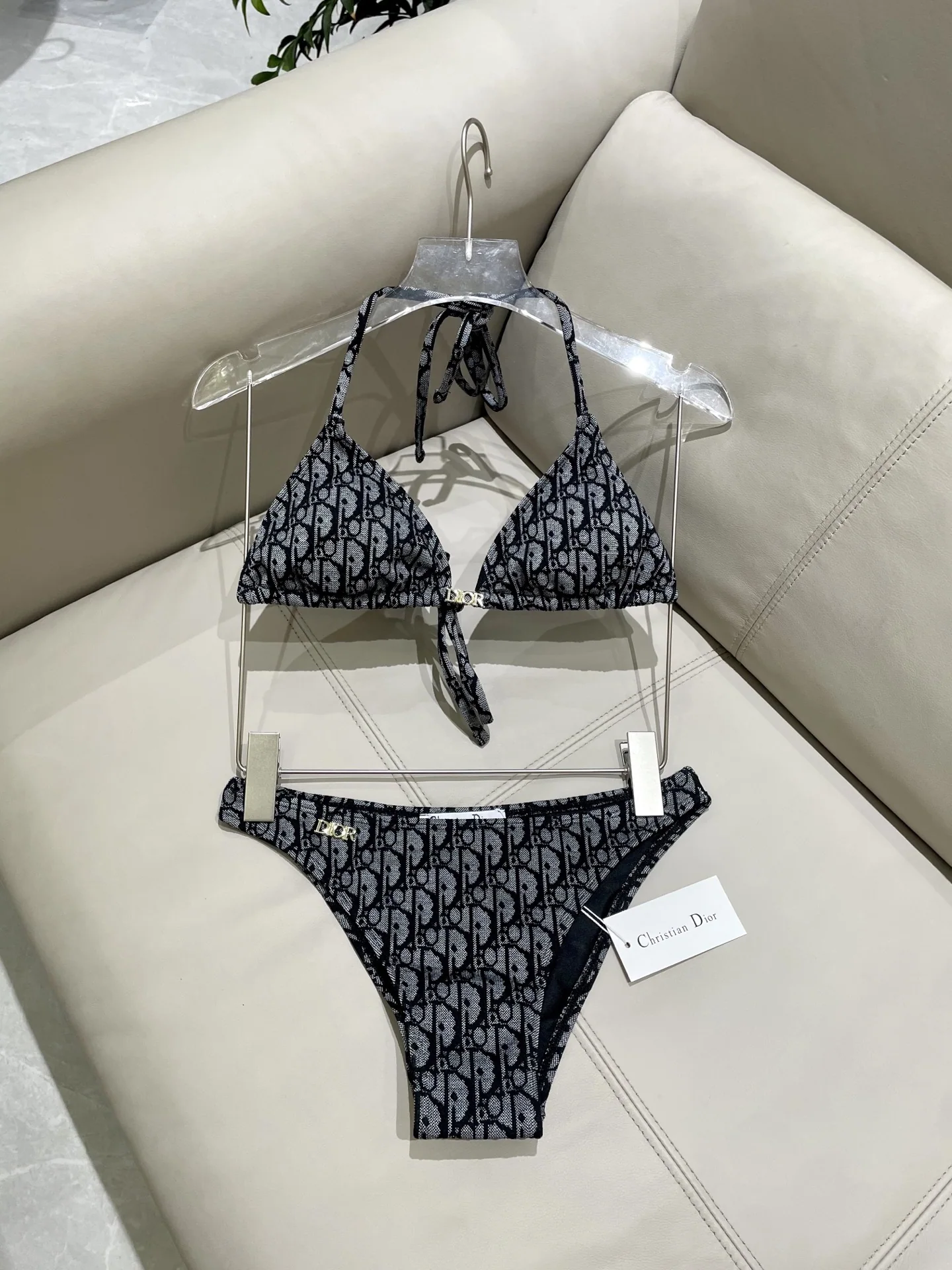 디올 자카드 원피스 수영복 상세 이미지 5