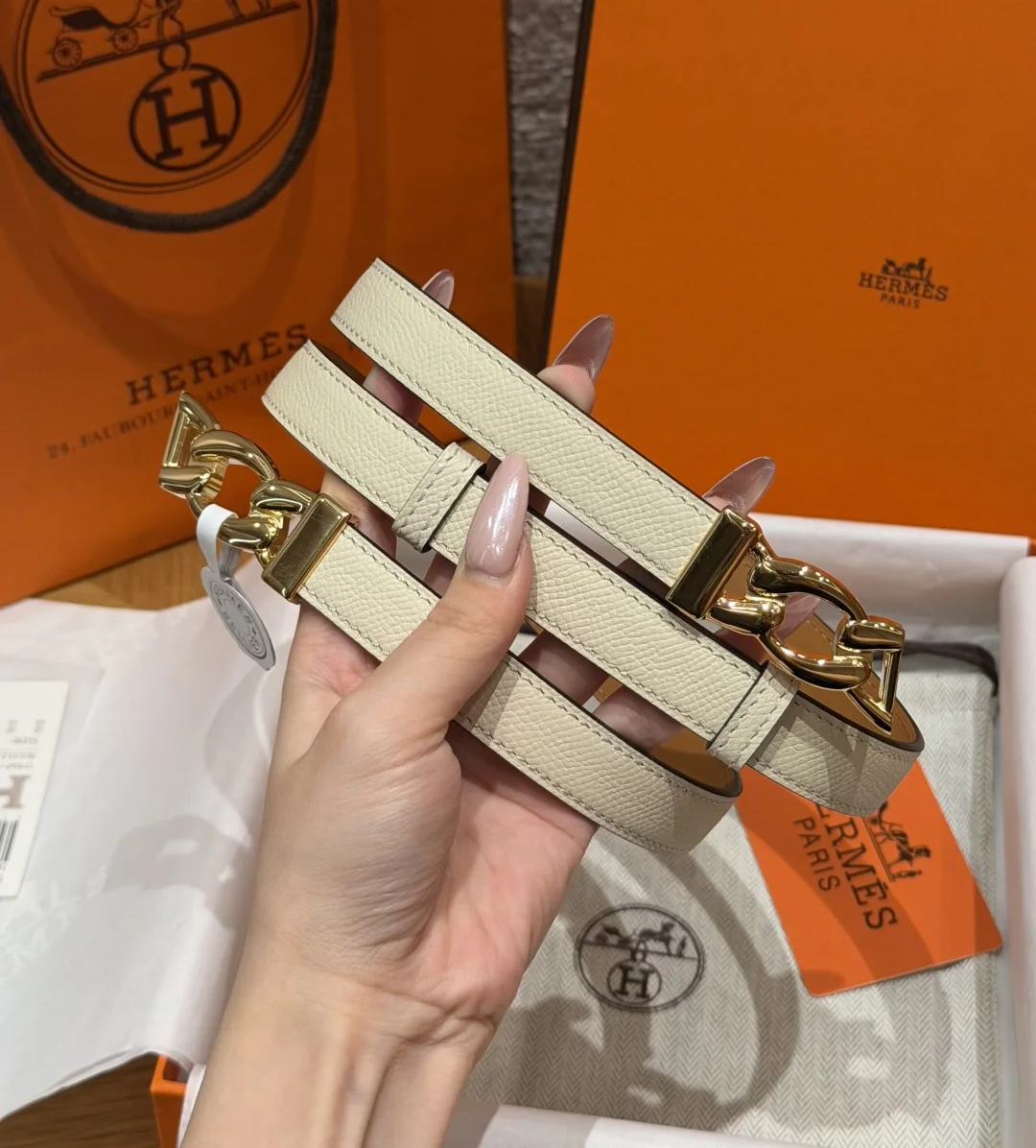 에르메스 H 브클릿 체인 단클 벨트 18mm 상세 이미지 2