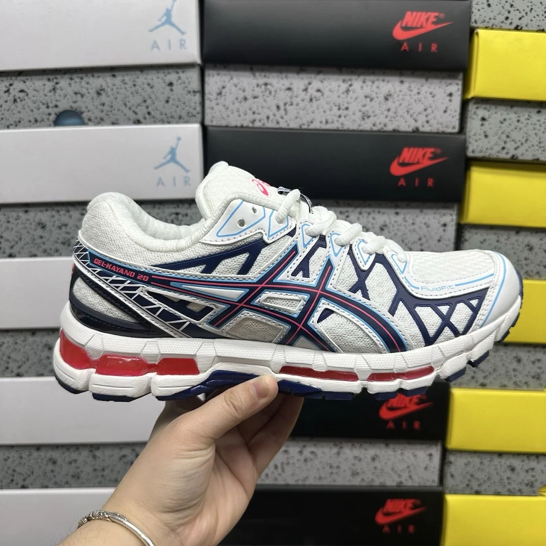 아식스 [KO] 젤 카야노 20 1203A388-101 200435 Asics Gel-Kayano 20 Cream Blue Red 상세 이미지 7