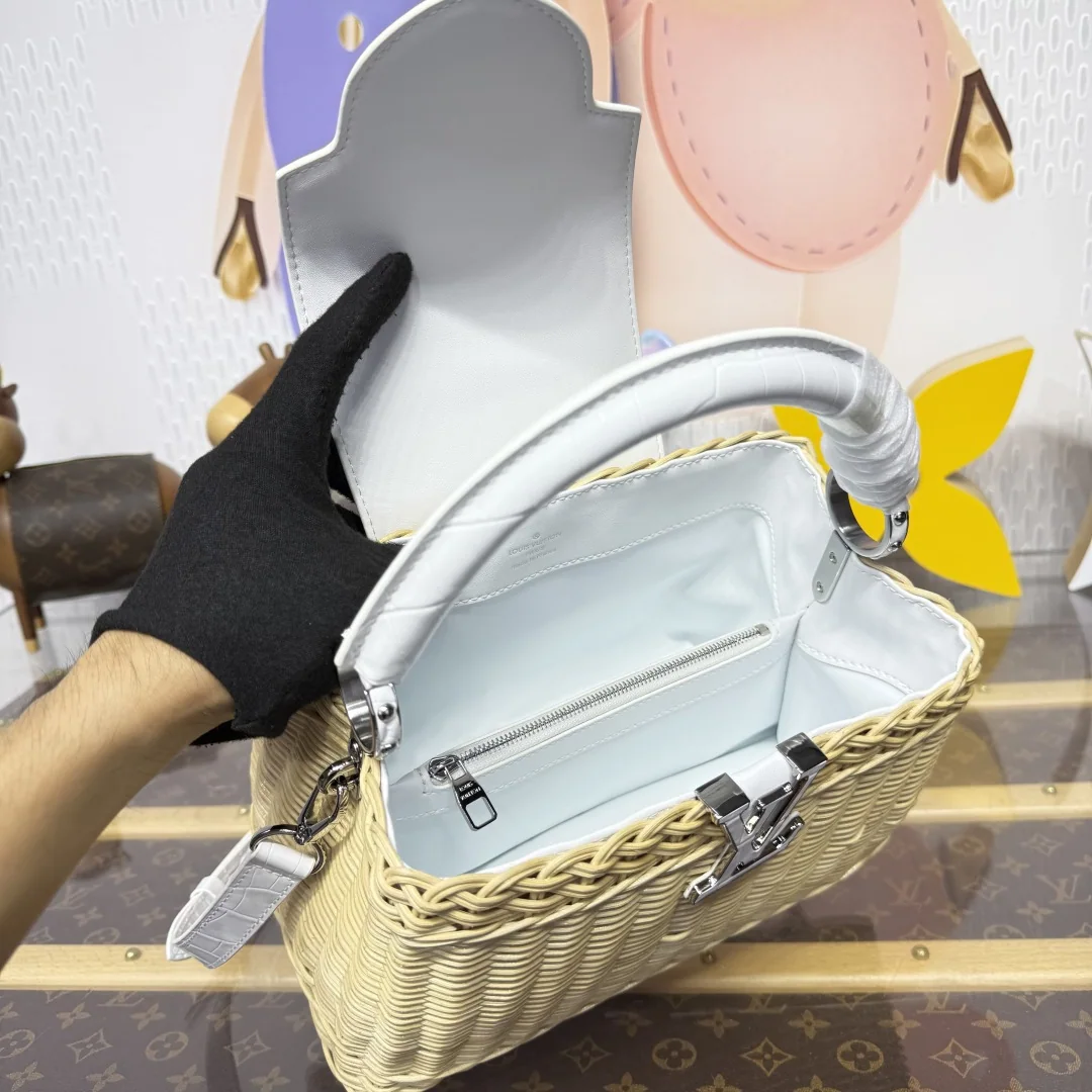 루이비통 카푸시느 BB 라탄 핸드백 M48865 상세 이미지 9