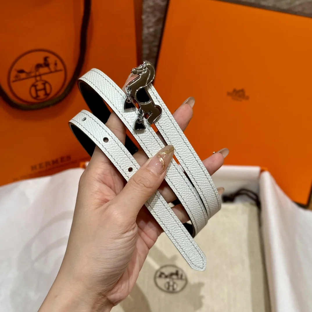 에르메스 그르낭 양면 송아지가죽 벨트 175235