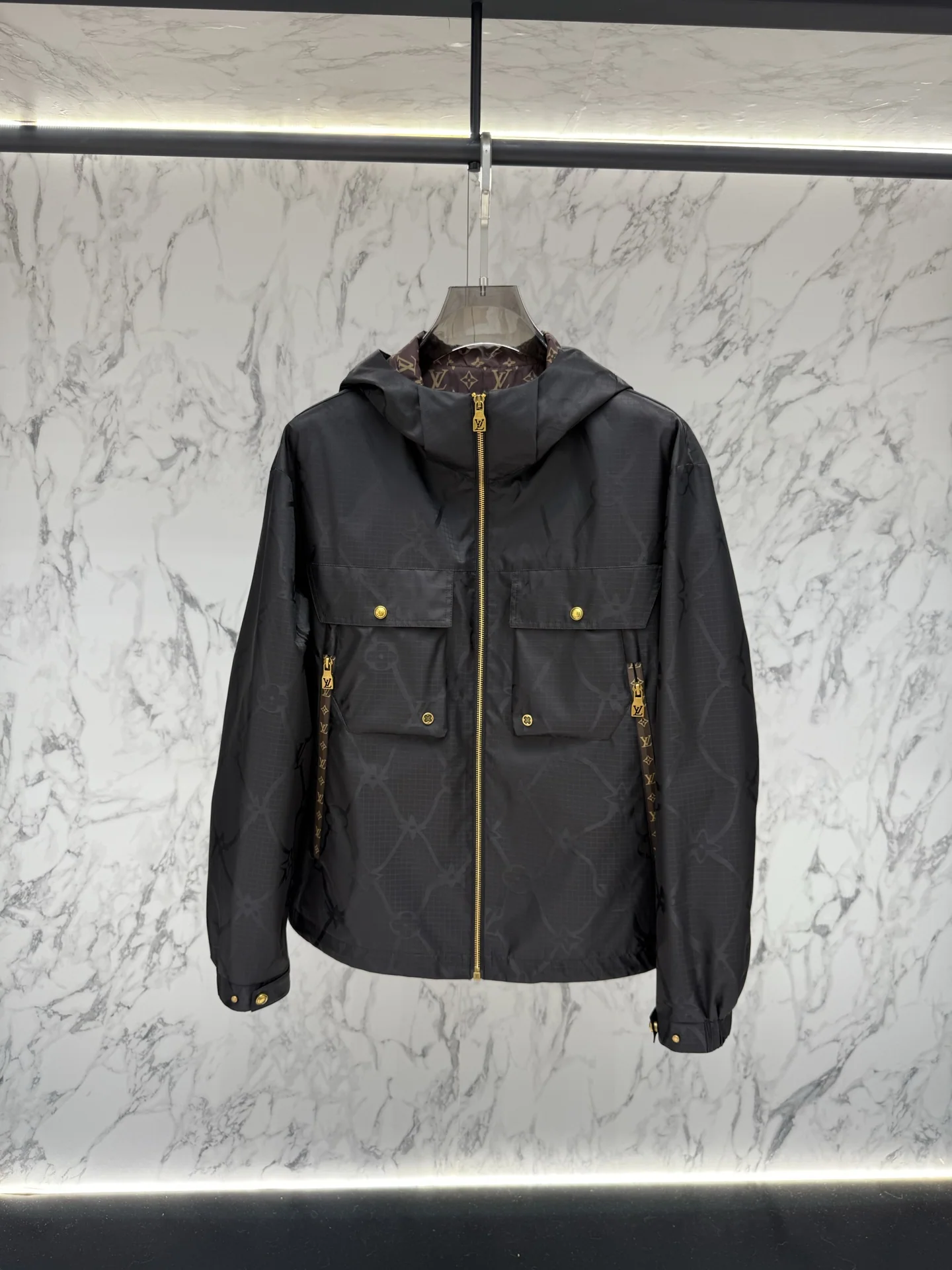 루이비통 26 SS 후드 집업 자켓 19428 Louis Vuitton 상세 이미지 5