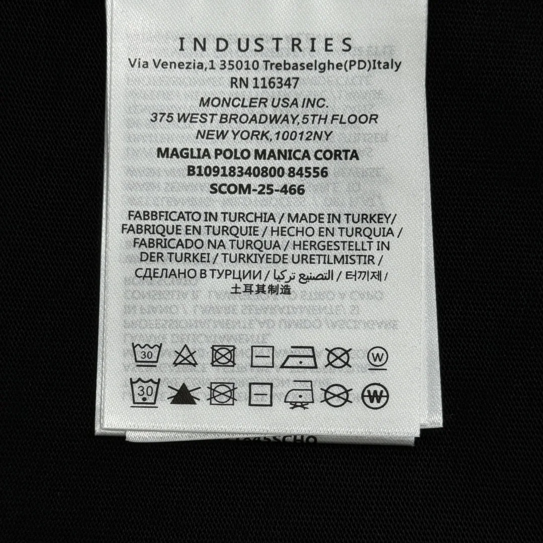몽클레어 남성 무지 로고 크루넥 반팔 티셔츠 상세 이미지 9
