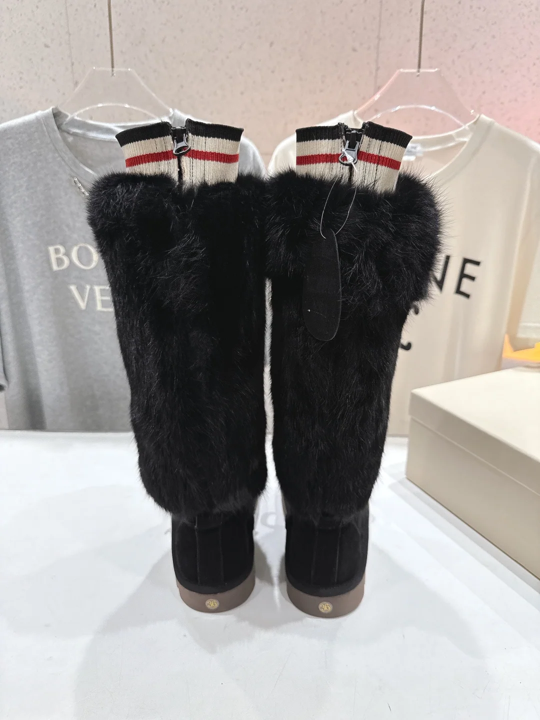 브루넬로쿠치넬리 울 안감 롱 부츠 9737 상세 이미지 8