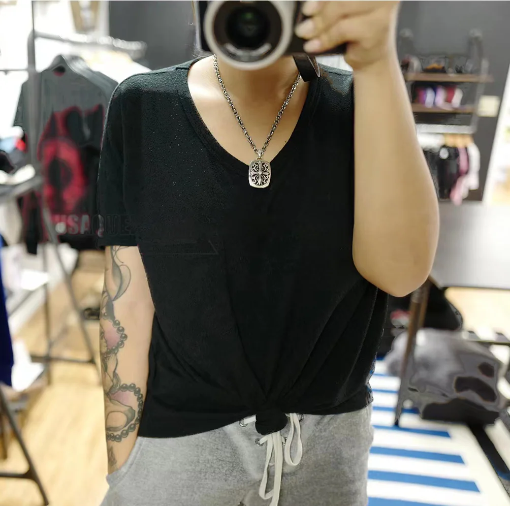 크롬하츠 덩굴 십자 꽃 펜던트 목걸이 CX081 상세 이미지 7