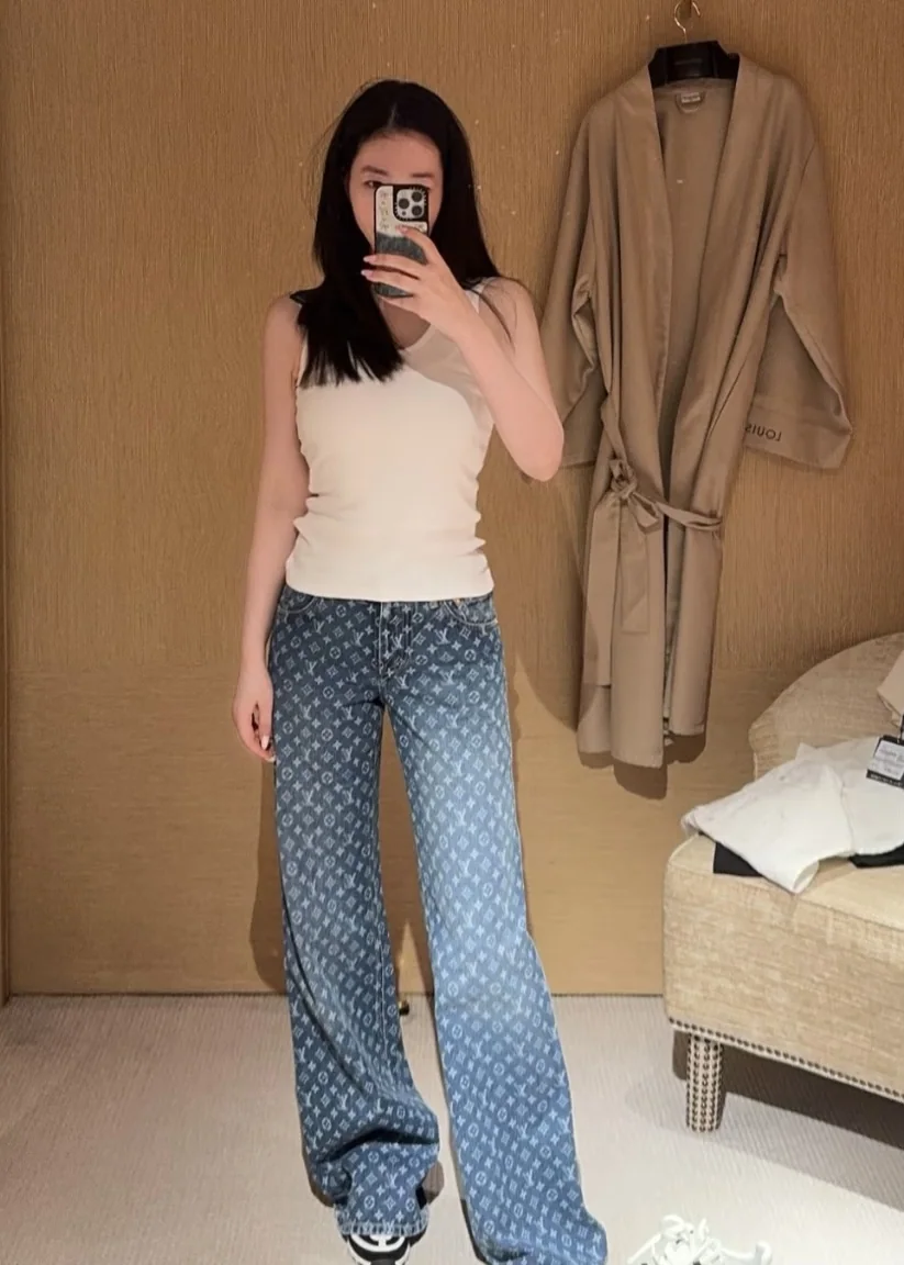 루이비통 모노그램 플레어 남성 청바지 상세 이미지 8