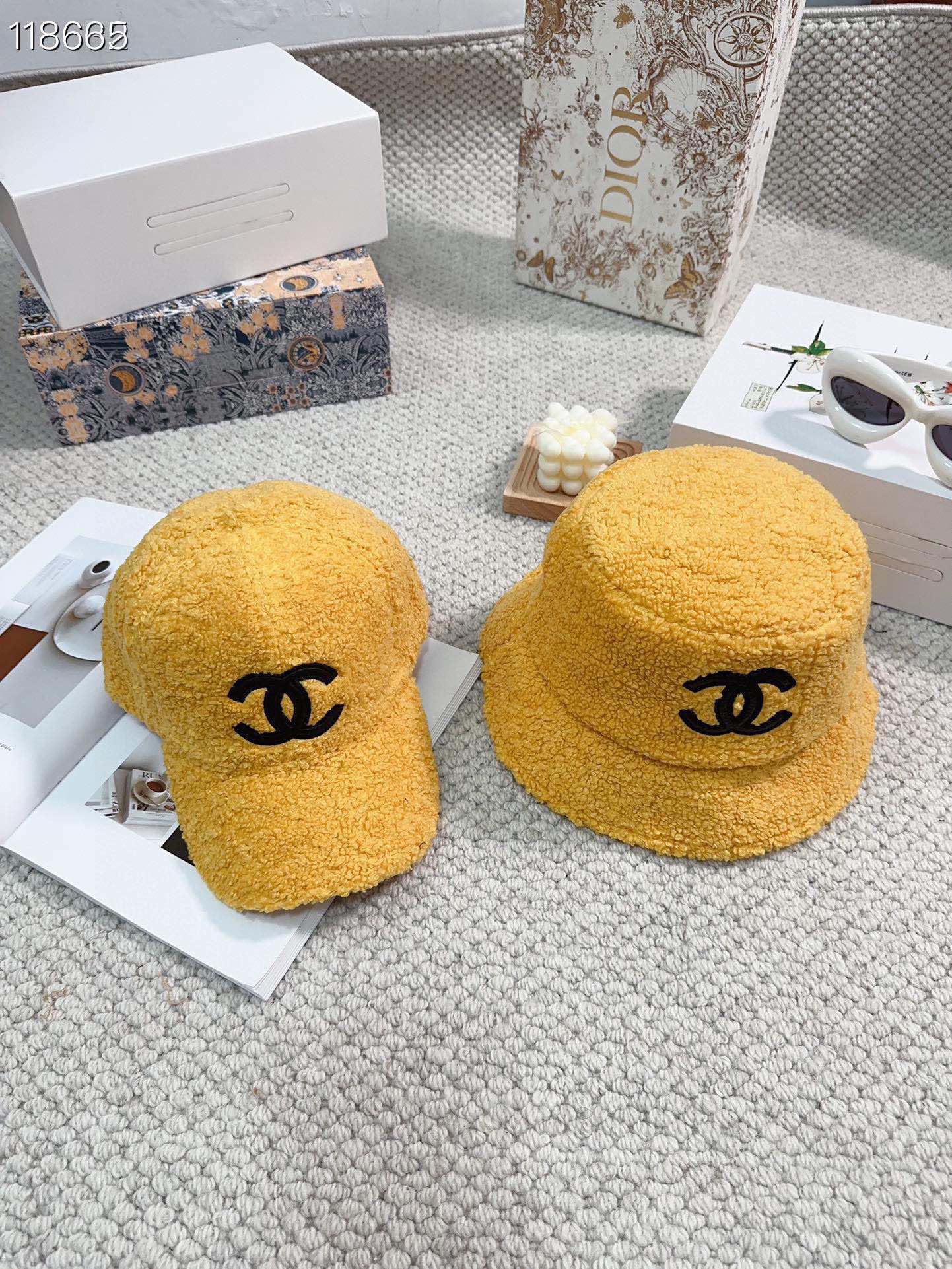 샤넬 램스킨 버킷햇 모자 상세 이미지 9