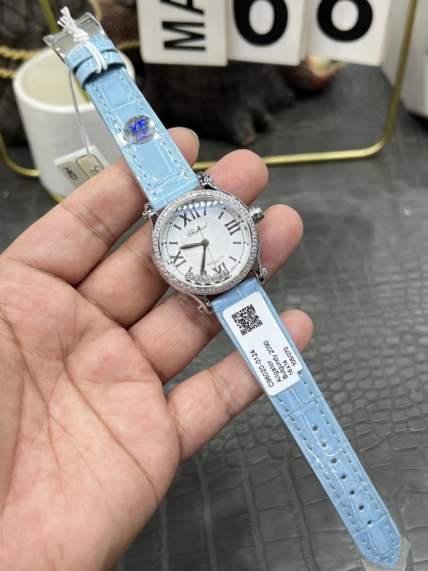 쇼파드 해피 다이아몬드 YF 공장 시걸 2892 오토매틱 여성 시계 레플리카 45065 Chopard 상세 이미지 9