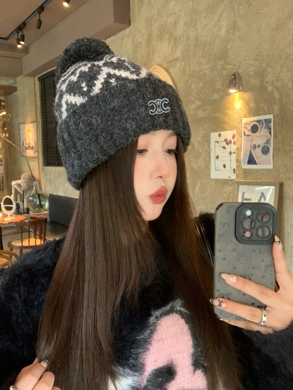 셀린느 니트 모자 상세 이미지 9