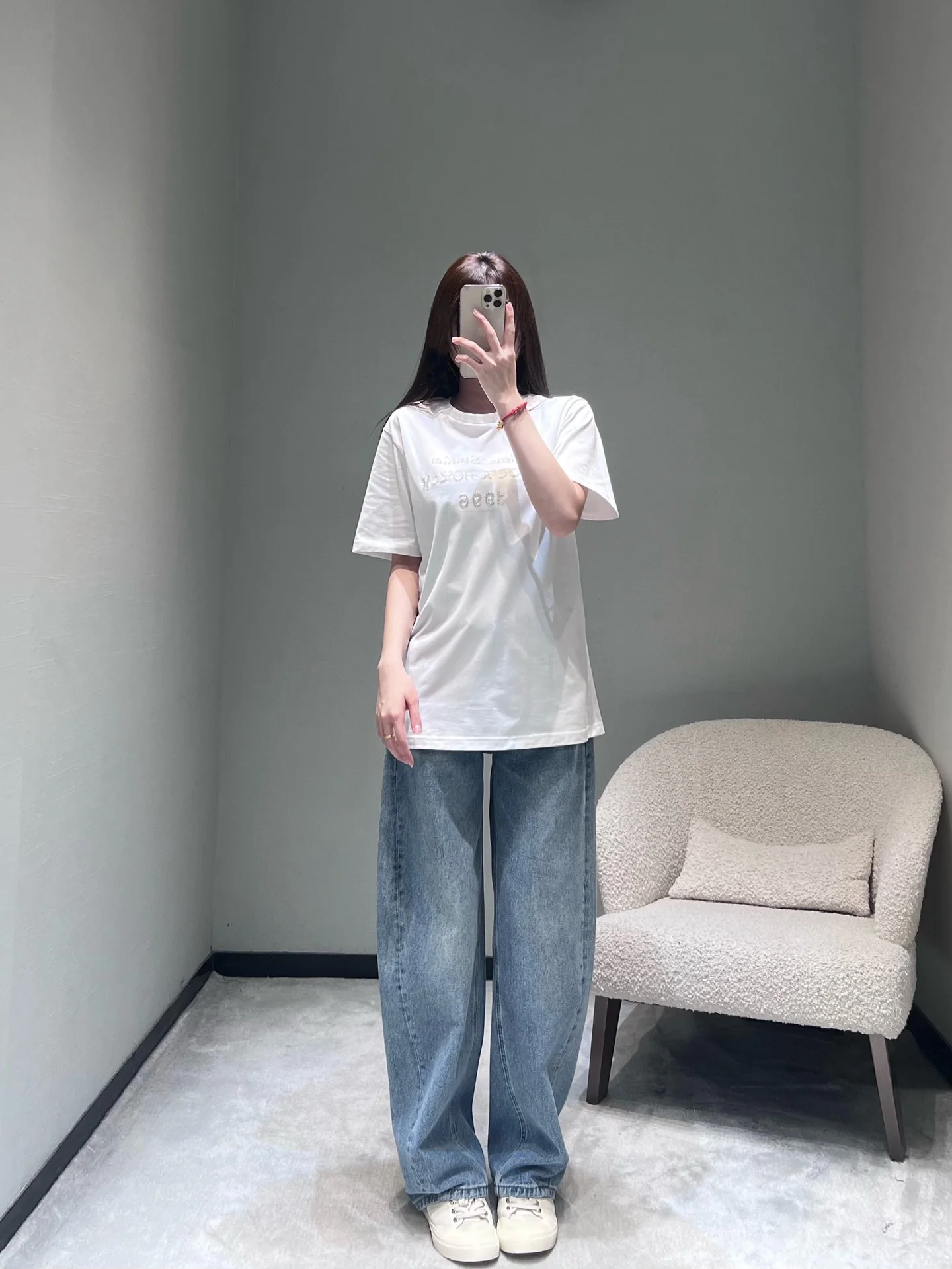 디올 레터 장식 반팔 티셔츠 2025 FW 상세 이미지 4