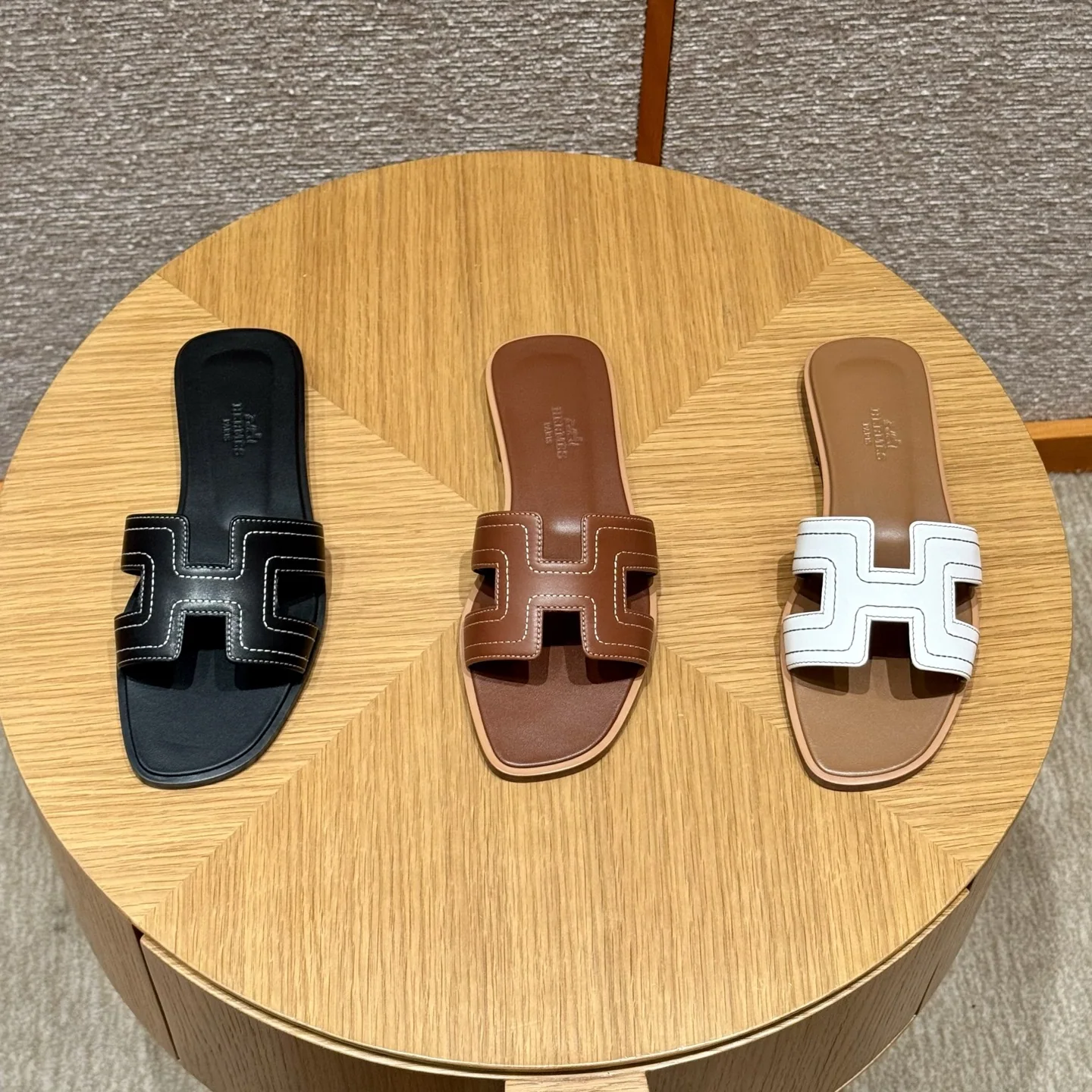 에르메스 오란 슬리퍼 퓨어 화이트 8527 상세 이미지 6