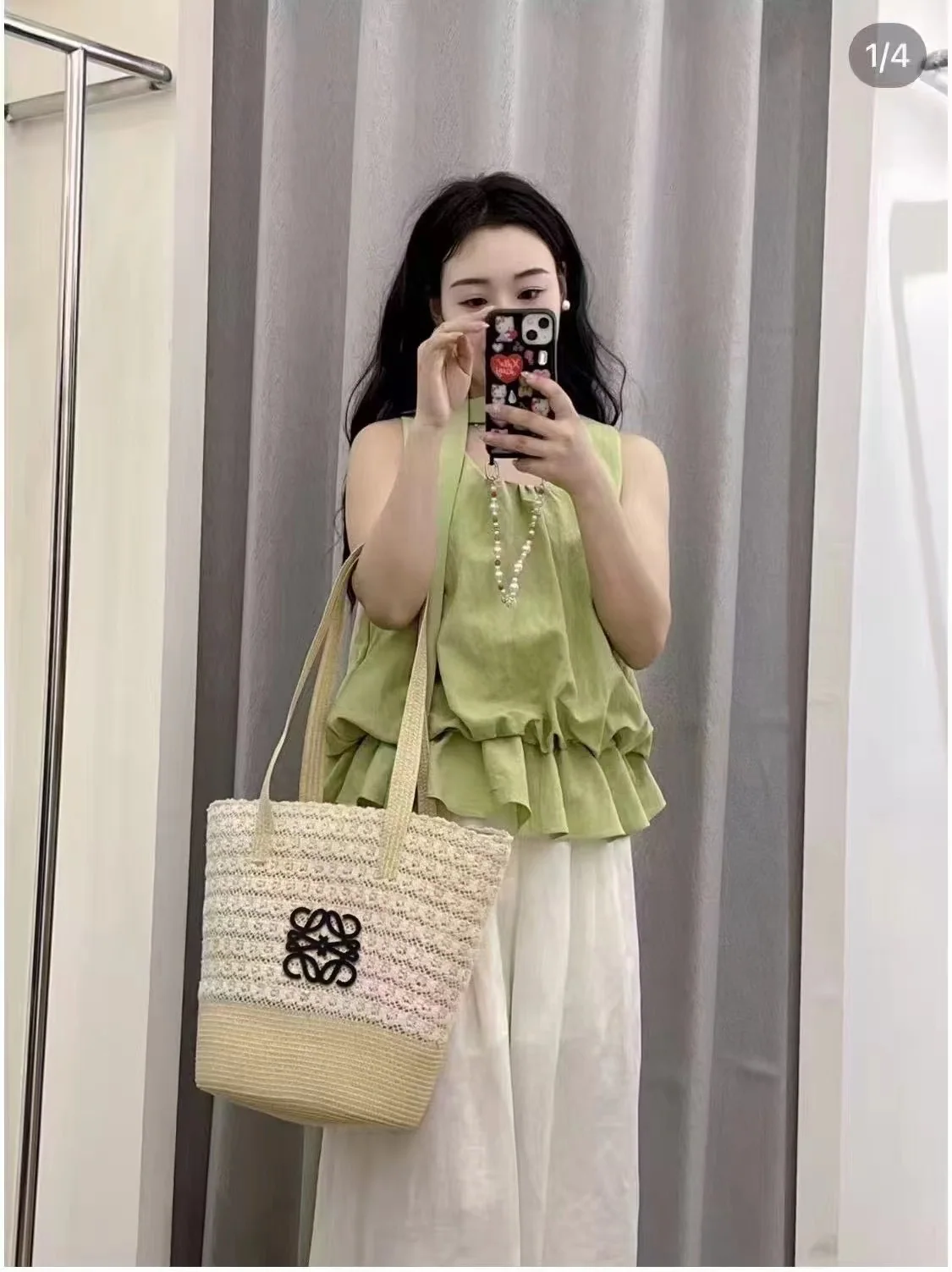 로에베 레이스 모자 상세 이미지 5