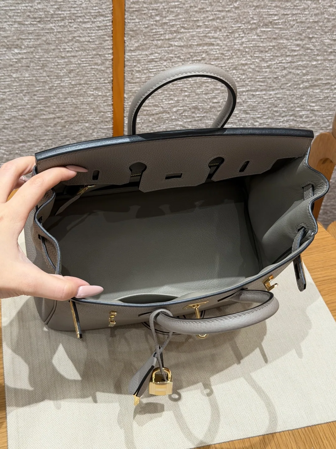 에르메스 버킨 25 카프스킨 가방 상세 이미지 6